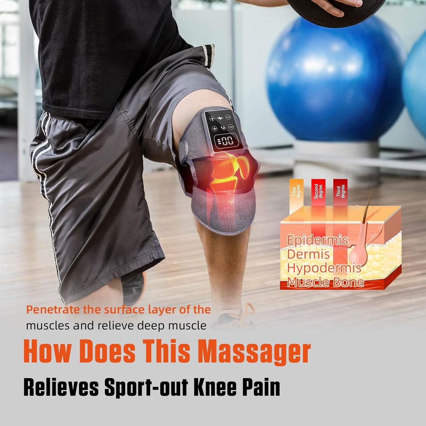 Rodillera Eléctrica Térmica Inteligente